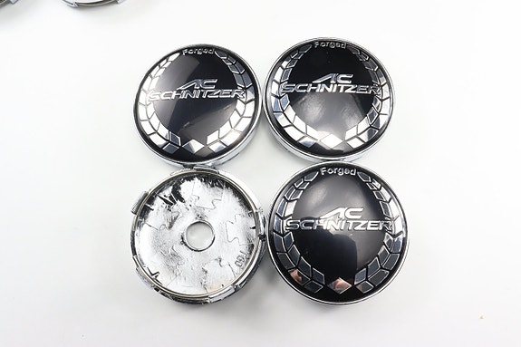 BMW vannekeskiöt – AC Schnitzer Musta-Valko – 60mm (4kpl sarja)