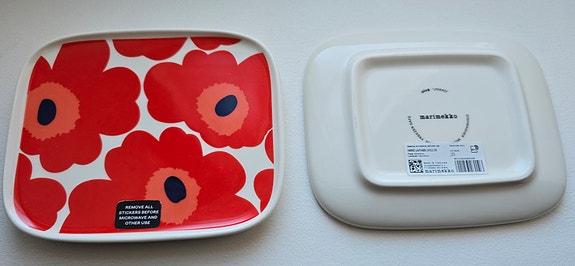 Marimekko Oiva Unikko lautanen