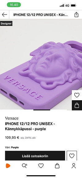 Versace puhelimen kuori