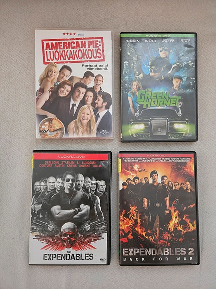 Elokuva (DVD) ×4kpl, mm. Expendables