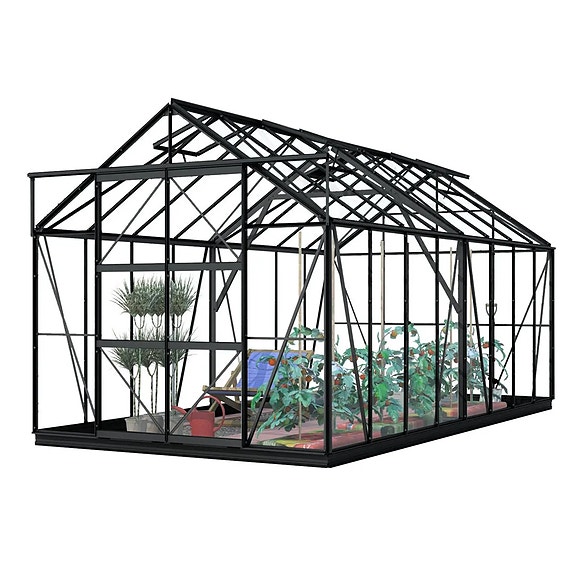 LYKKE HYBRIDI KASVIHUONE MUSTA 13 M2