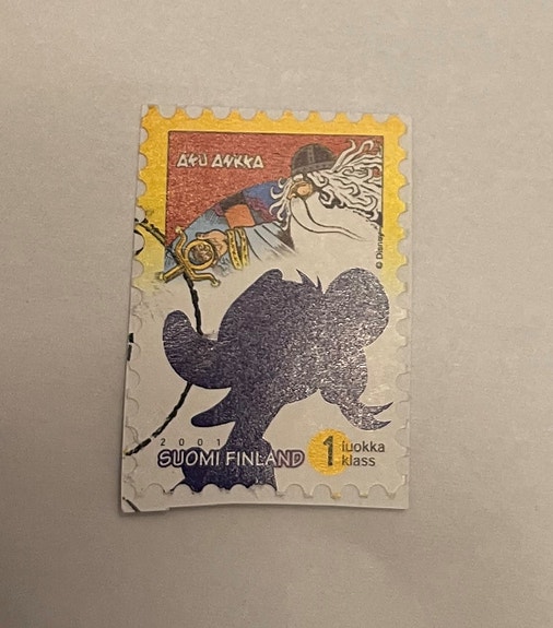 Postimerkki Aku Ankka 2001 1 luokka Suomi Finland