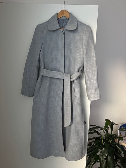 Belted Wool Blend Coat - Other Stories - S