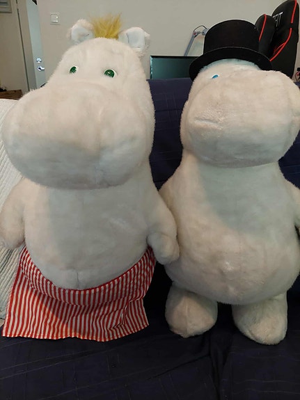 Muumimamma ja Muumipappa pehmolelut, 70cm