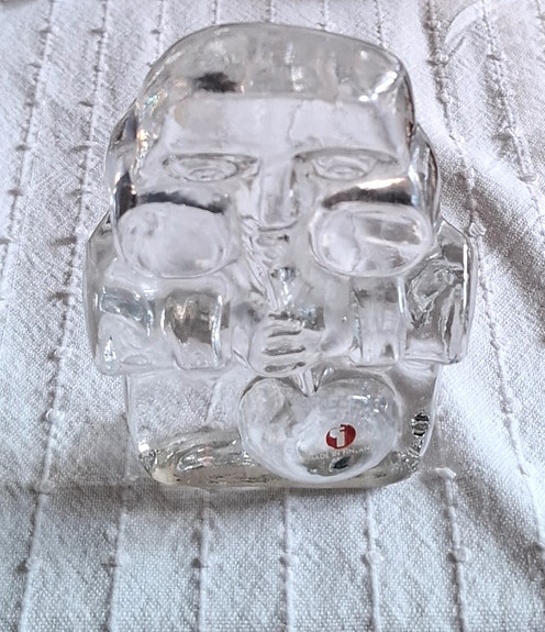 Lasipaino / figuuri, Lasinpuhaltaja.

Design, Jorma Vennola, Iittala.