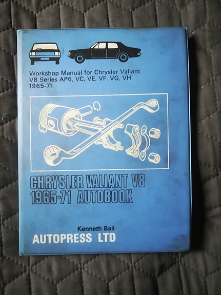 Chrysler Valiant V8 korjausopas, 1965-71