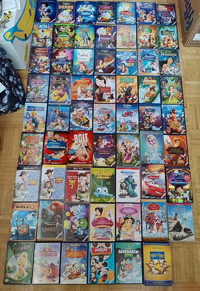 Disney -dvd:itä ja muutama BluRay