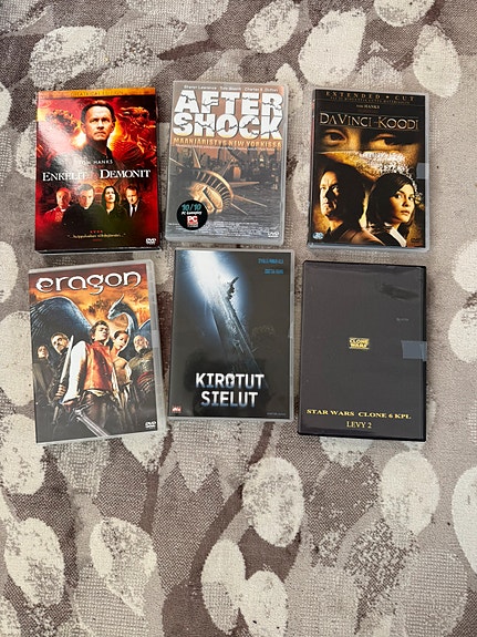 DVD elokuvia elokuvat Enkelit ja demonit Da vinci-koodi