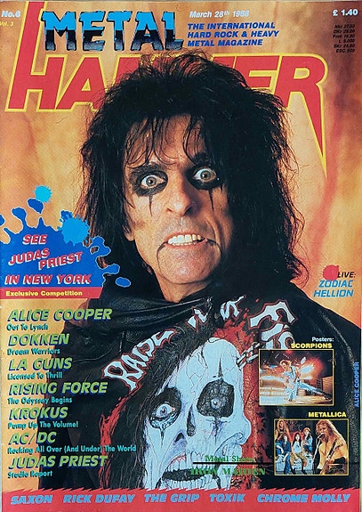 METAL HAMMER No 6 1988 + julisteet