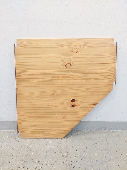 Lundia kulmataso 60×60 cm luonnonväri