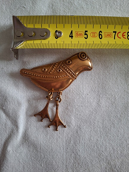 Hattulan lintu pronssi Kalevala n. 5 cm
