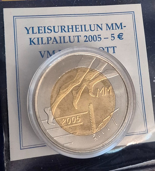 5 euron kolikko Yleisurheilun MM 2005
