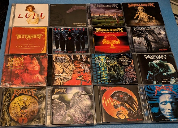 Megadeth Metallica Napalm Death Testament Slayer Rage CD