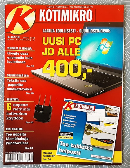 Koko perheen tietokonelehti Kotimikro, 9 lehteä