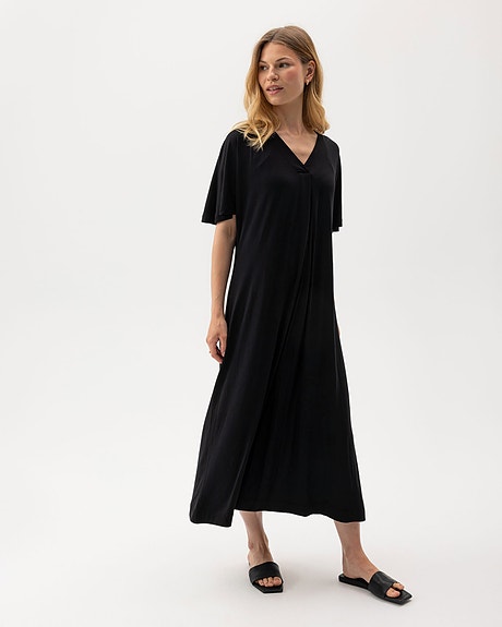 Uusi Holebrook Esther maksimekko moneen menoon - musta ja sininen S-XL