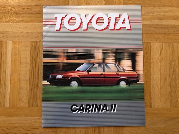 Esite Toyota Carina II AT151 vuodelta 1986 / 1987