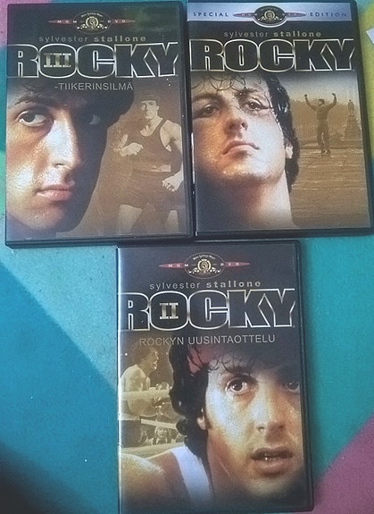Rocky Sylvester Stallone DVD 3 kpl