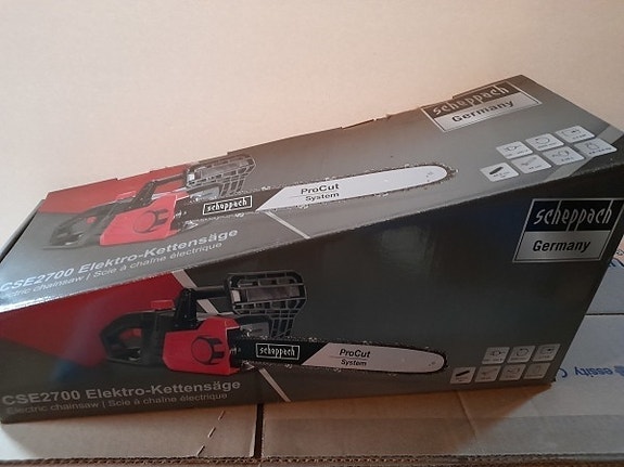 Saksalainen moottorisaha Scheppach; 2,7 kW; 45,5 cm laippa