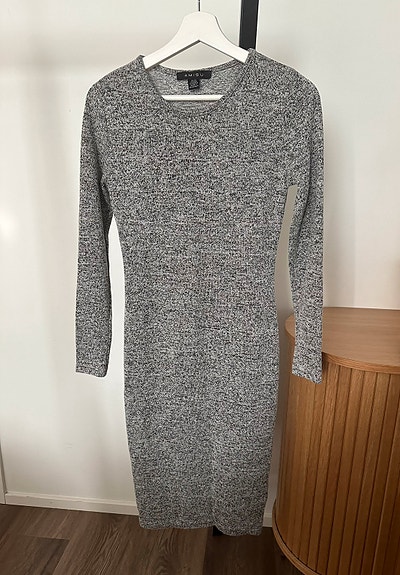 Harmaa neulemekko S