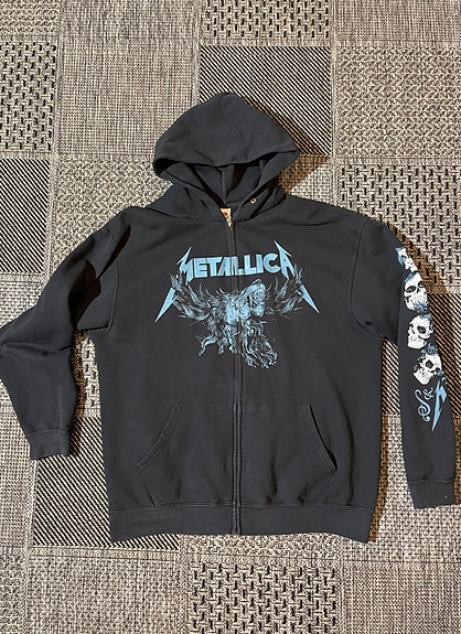 METALLICA mens XL/L Fruit of the Loom S&M2 hoodie 80%cotton 20%poly regular