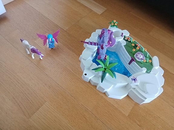 Playmobil taikajärvi,tyttö, hevonen