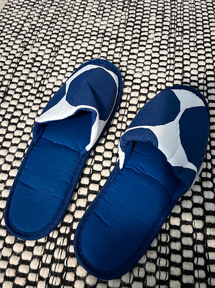 Marimekko-Finnair tossut