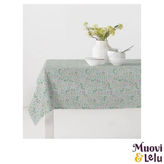 Kerni 140 cm Kukka turkoosi pienikesä 23,95€ /metri UUSI
