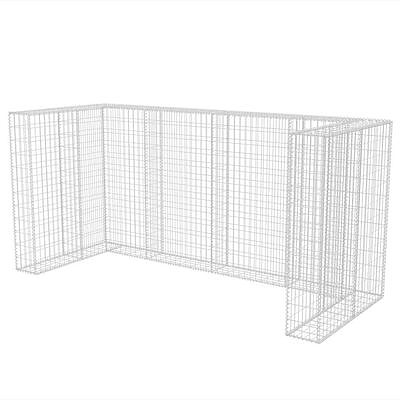 vidaXL Kivikoriaita kolmelle roska-astialle 250x100x120 cm(sku142560