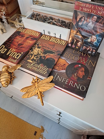 DaVincin koodi,Enkelit&Demonit,Inferno (3-Dvd)+Kirjat