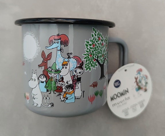 Muumi puutarhassa emalimuki