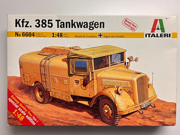 1/48, Kfz.385 Saksalainen polttoainekuorma-auto. Malli ITALERI:lta