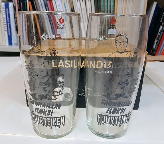 Lasilandia/Taidelasisepät, Simo Salminen, olutlasi 2kpl