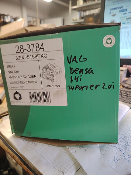 Uusi laturi Seat, Skoda VW bensa