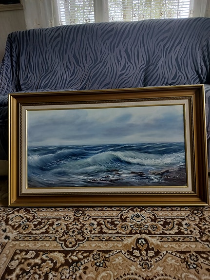 Meriaiheinen taulu.