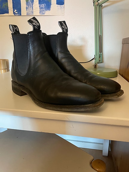 RM Williams Chelsea Boots Miehille Nahka Musta Koko 42