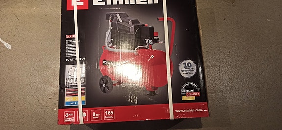 Myydään uusi Einhell TC-AC 190/24/8 kompressori – tehdaspaketissa