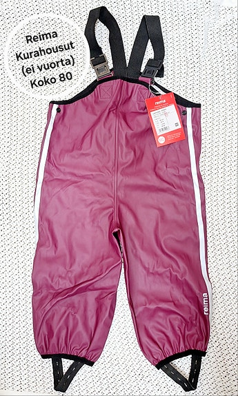 Uudet Reima kurahousut, koko 80