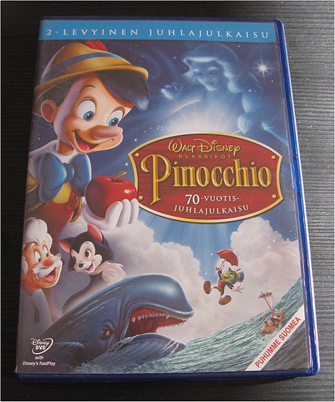 DVD Pinocchio, 2-levyinen juhlajulkaisu - Walt Disneyn Klassikot 2