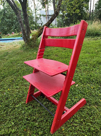 Stokke tuoli punainen