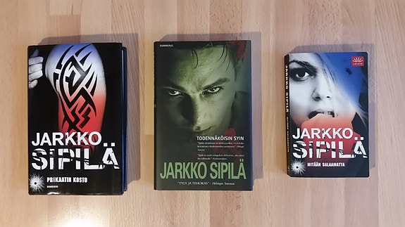 Jarkko Sipilä kirjat 3 kpl