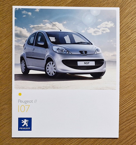 Peugeot 107 -esite