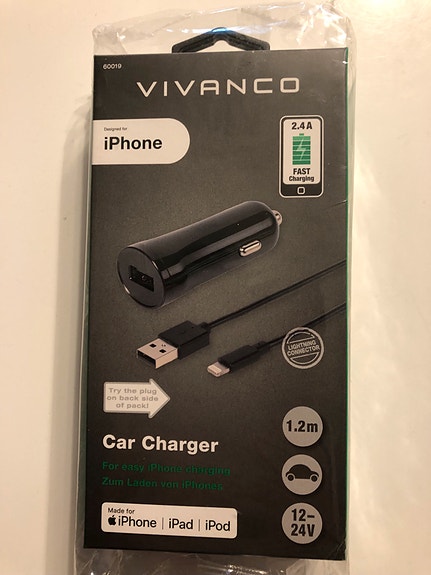 I phone pikalaturi autoon
