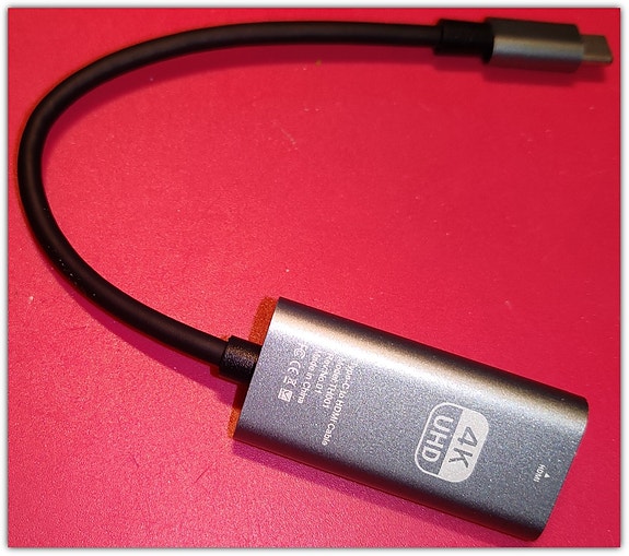 USB C - HDMI-yhteensopiva adapteri 4K/60Hz