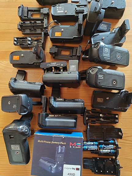 Akkukahvat Nikon ja Canon