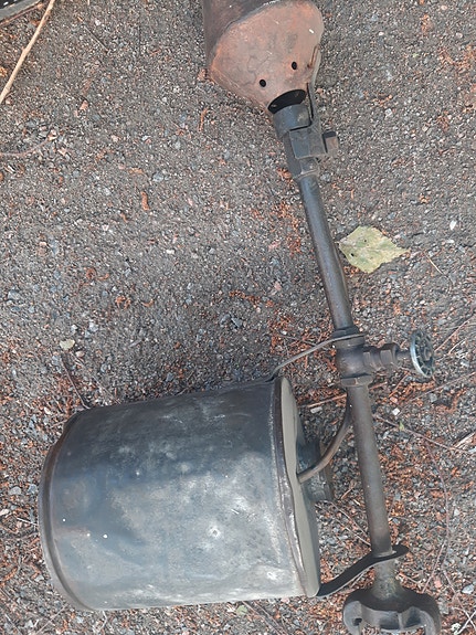 Vanha paineilma tohottaja kuparia
