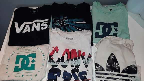 DC, Converse, Vans Adidas T-paidat n.150-160cm