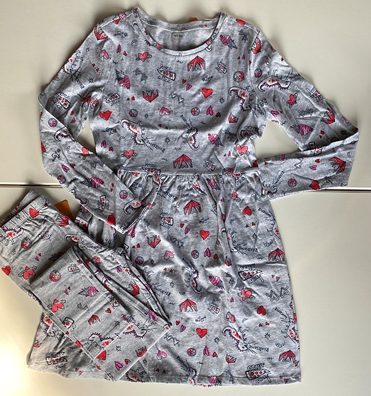 Gymboree mekko ja legginssit, koko 152