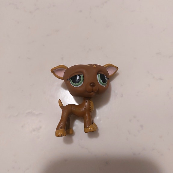 Lps Koira Petsi #507 Littlest Pet Shop Greyhound Dog