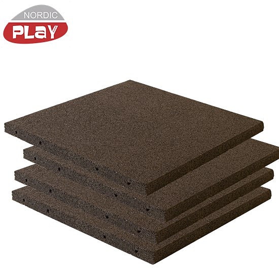 Kumilaatta 500x500x30mm, 1,30,120kpl, NORDIC PLAY, 4 eri väriä - Harmaa
