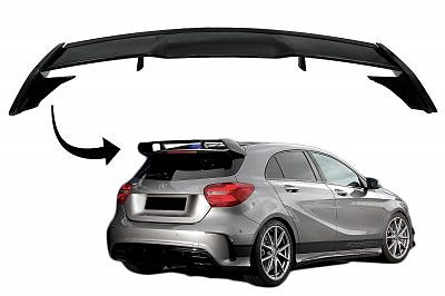 Takaspoileri Mb W176 A-srj. hatchback 2012-2018, A45 AMG-look, kiiltävän musta